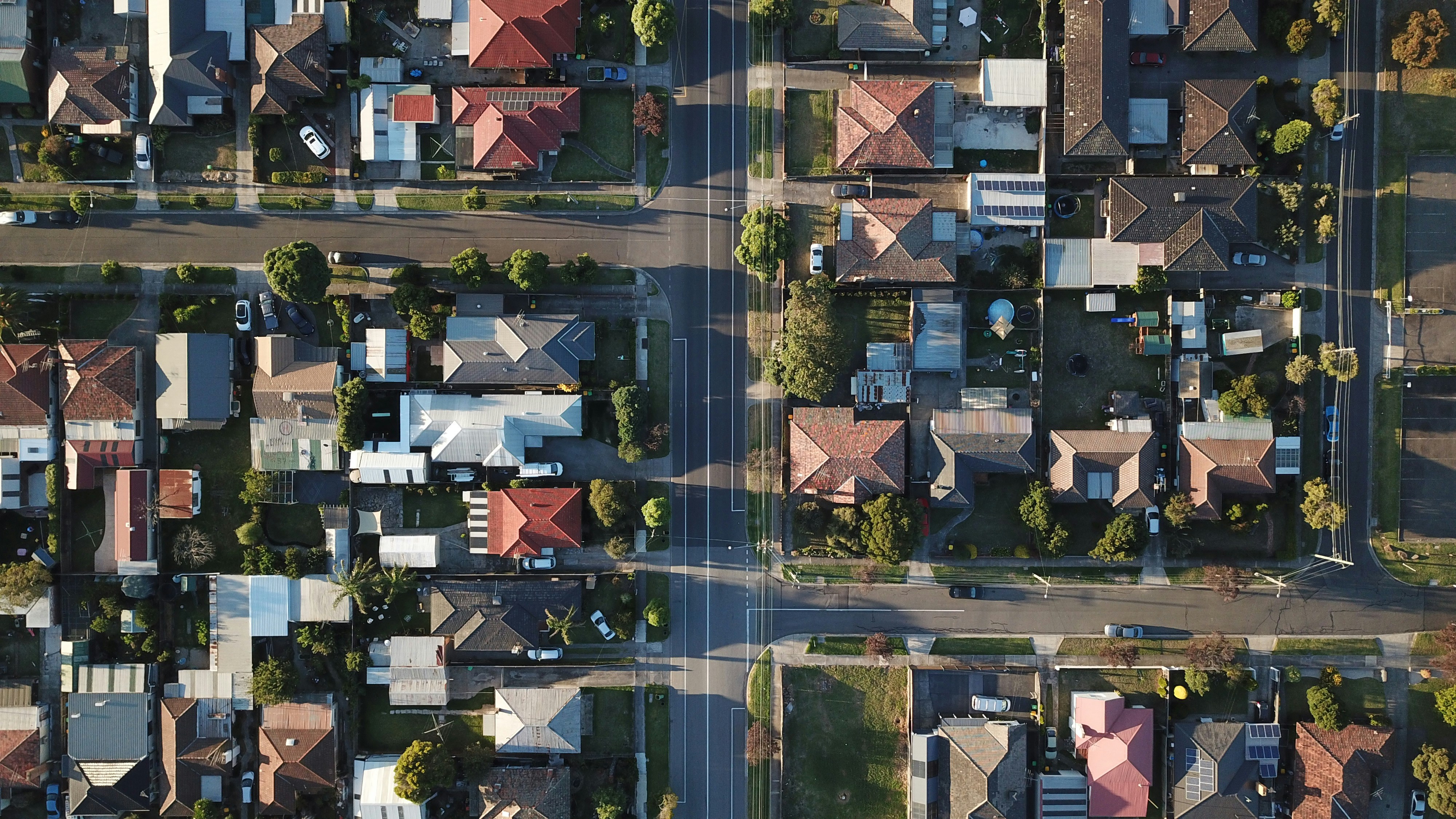 Aerial View of Neighborhood